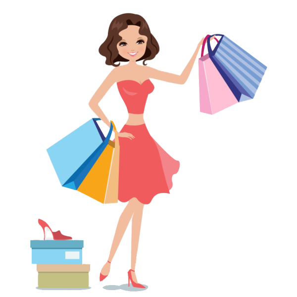 Девушка с пакетами