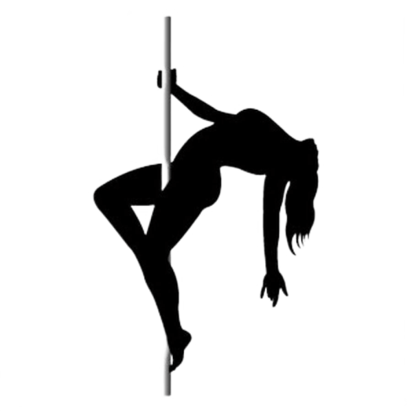 Силуэт танцовщицы на пилоне