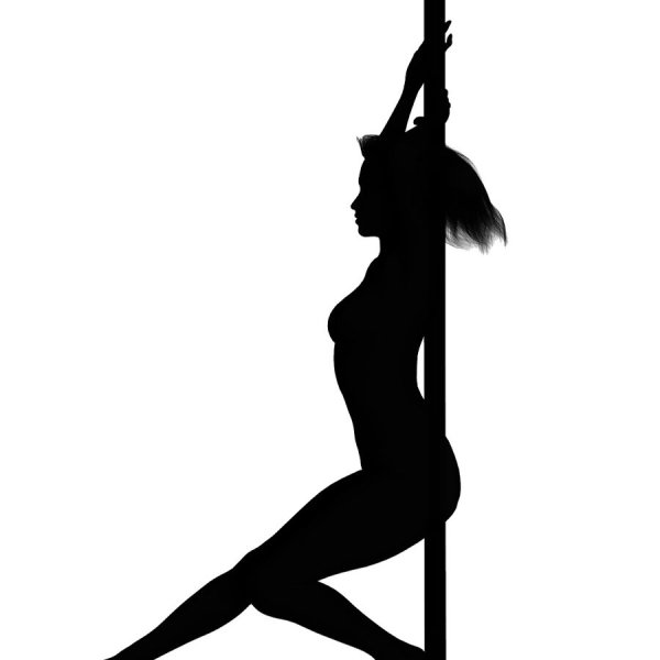 Силуэт стриптизерши