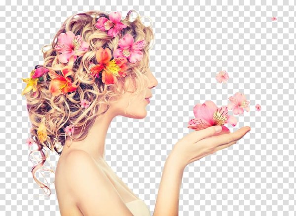 Девушки для салон красоты с цветами