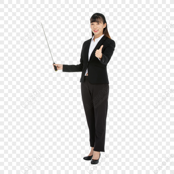 Девушка учитель с указкой