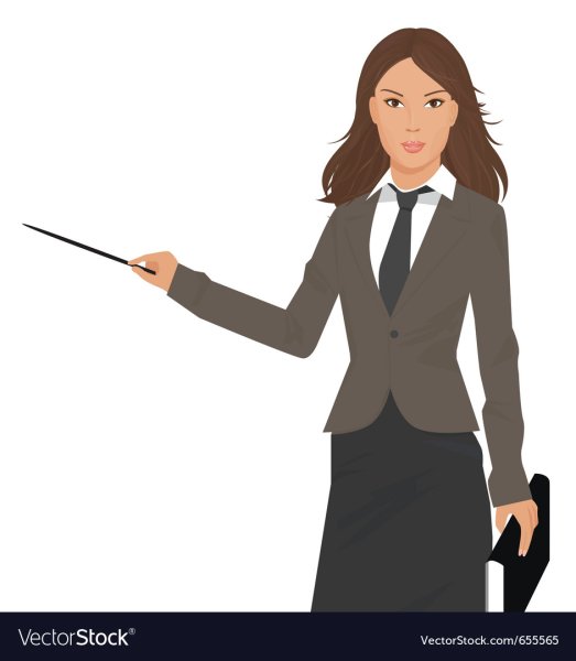 Женщина с указкой