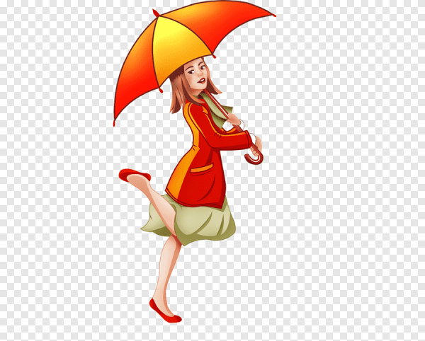 Мультяшный зонт с персонажем