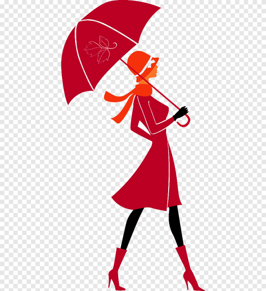 Силуэт женщины в плаще