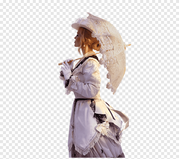 Девушка в старинном платье