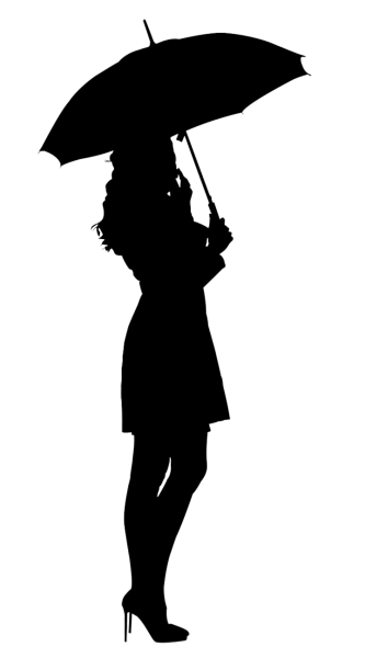 Зонт силуэт