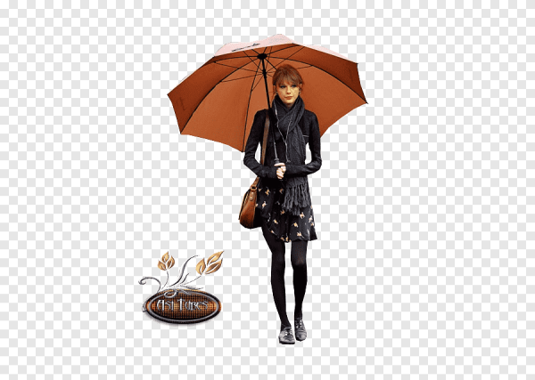 Женщина с зонтиком на фоне