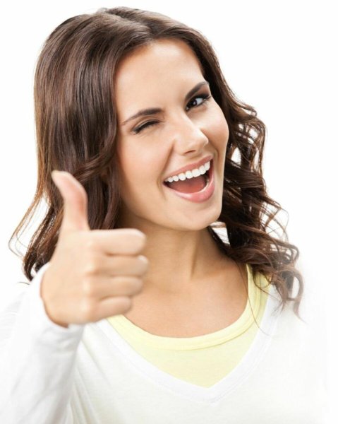 Радостная женщина