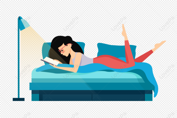 Рисунок спящий человек на кровати