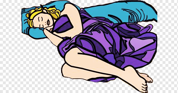 Очертания спящей девушки