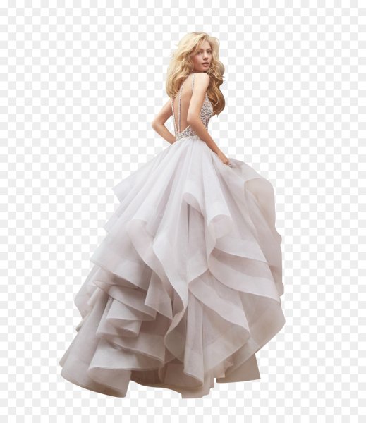 Пышное платье на белом фоне