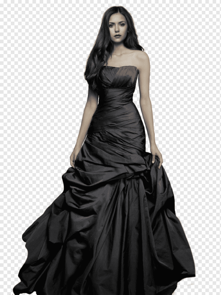 Елена Гилберт в черном платье