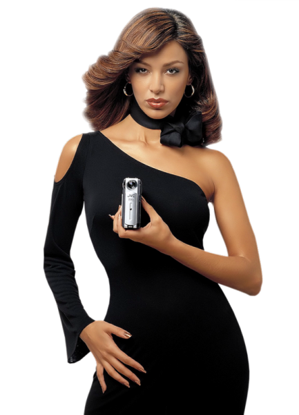 Девушка в платье на прозрачном фоне