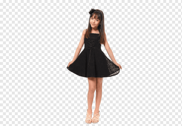 Черное платье для девочки