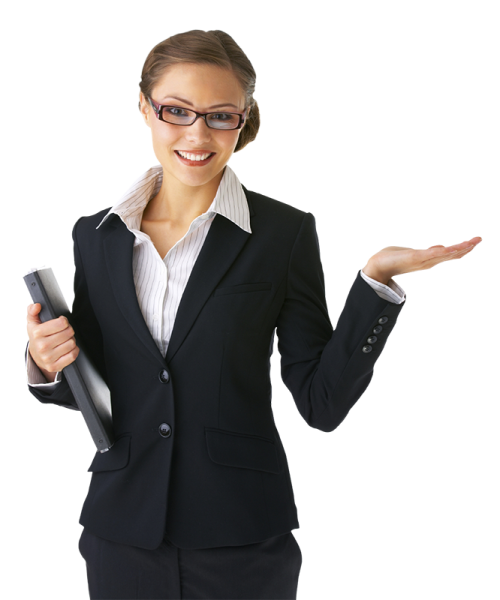 Девушка в деловом костюме