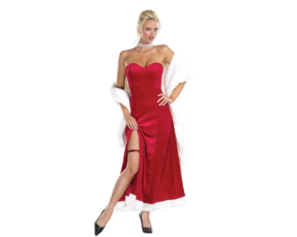 Девушка в Красном Вечернем платье