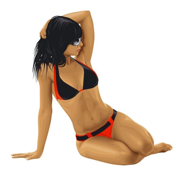 Девушка в купальнике