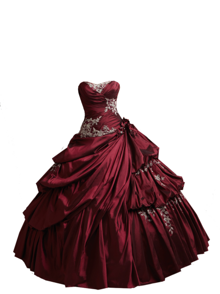 Красивое платье на белом фоне