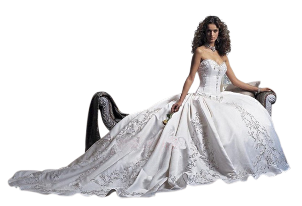 Белое бальное платье для девушек