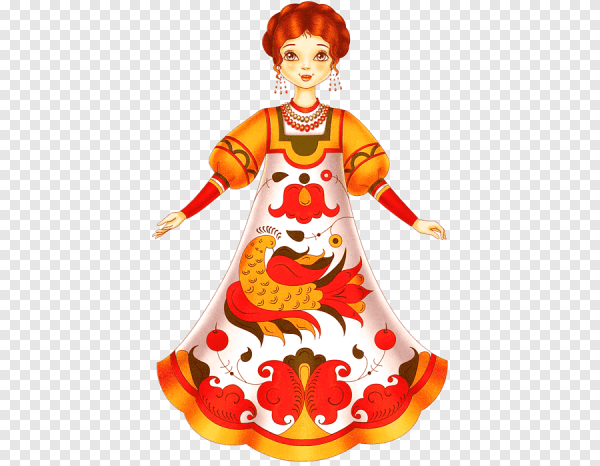 Девица красавица на белом фоне