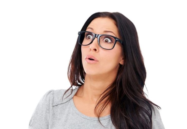 Девушка удивление