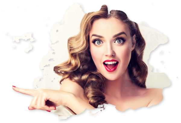 Девушка в восторге