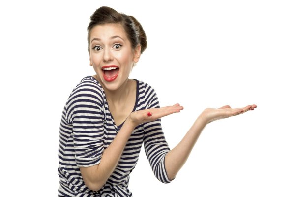 Девушка удивляется