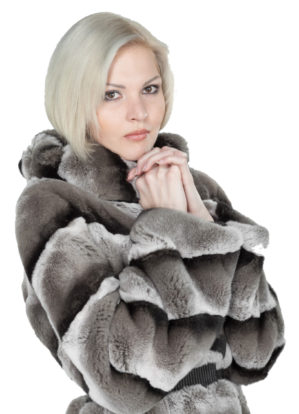 Девушка в шубе