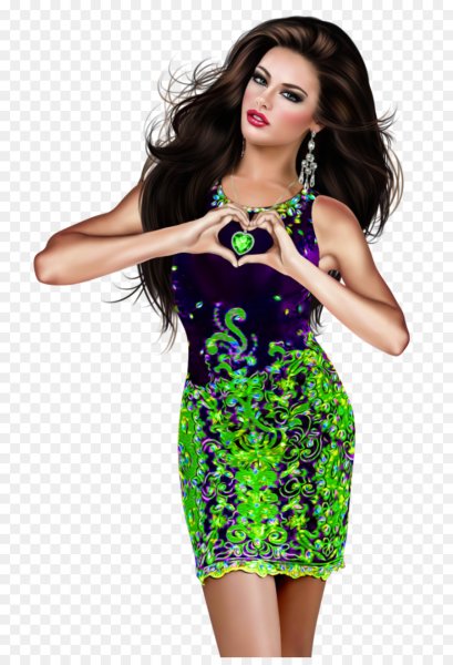 Девушка в платье красивая