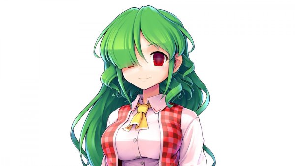 Touhou Зеленоволосая