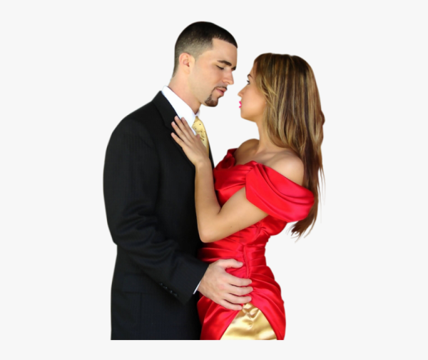 Влюбленные пары на белом фоне