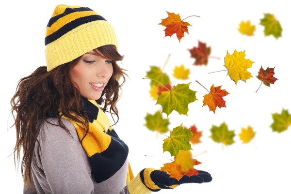 Фон одежда осень