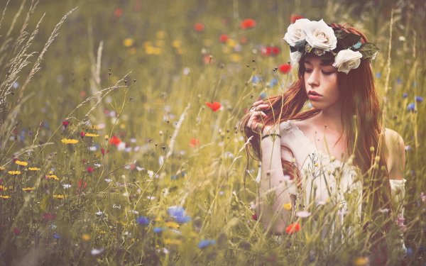 Женщина на природе