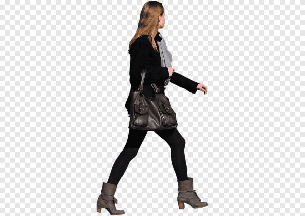 Человек в куртке идет