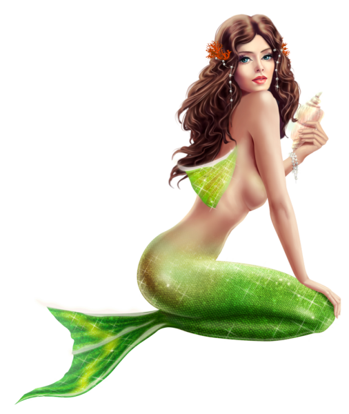 Русалка без фона