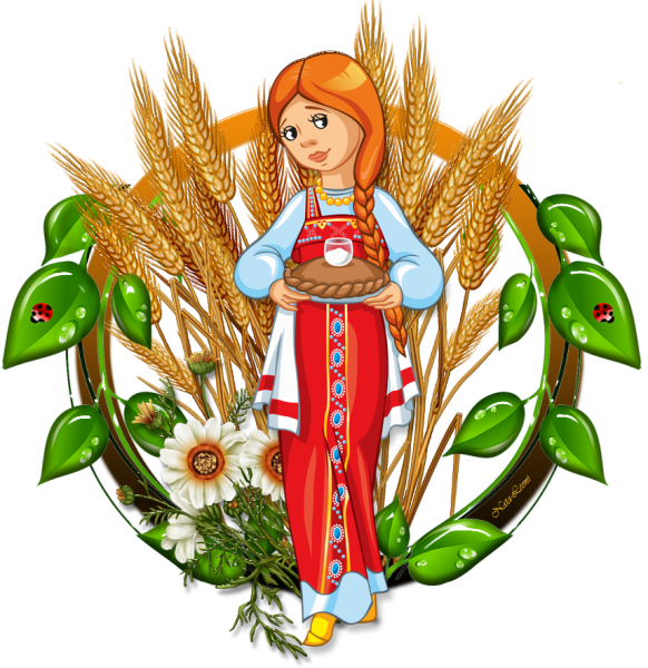 Девица красавица на белом фоне