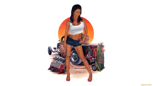 Наклейки на авто для девушек