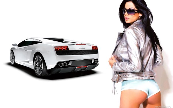 Картинки на рабочий стол девушки и машины