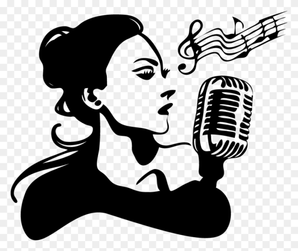 Девушка с микрофоном