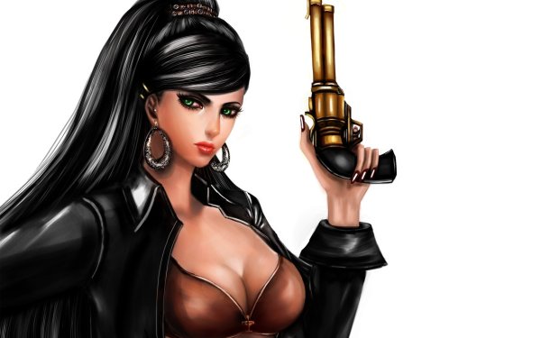 Девушка с револьвером арт