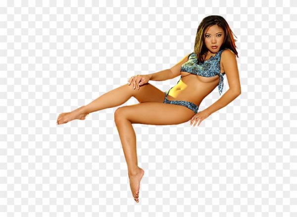 Девушка в купальнике без фона