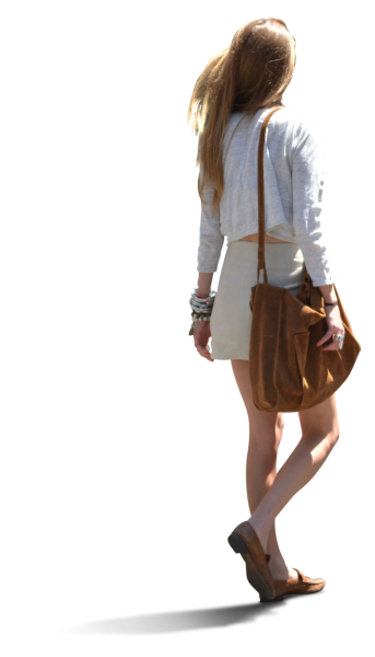 Девушка идет