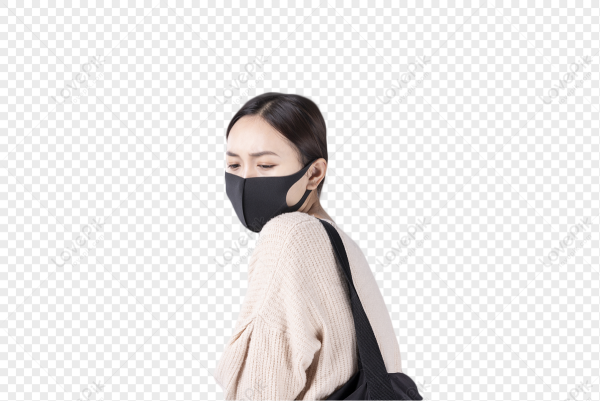 Человек в маске на прозрачном фоне