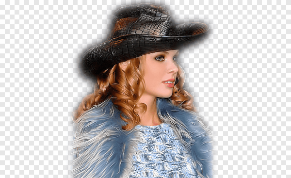 Шикарная дама на прозрачном фоне