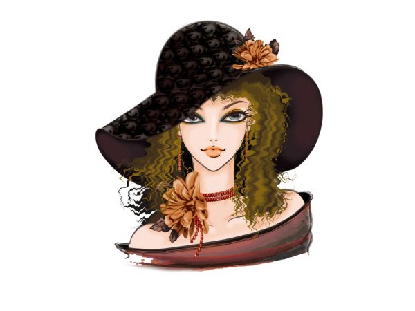 Нарисованная дама