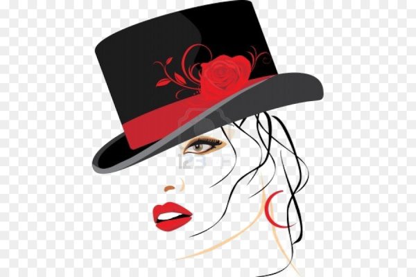 Очертания дамы в шляпе