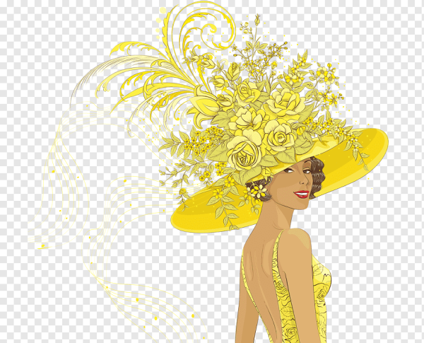 Дама в желтой шляпе