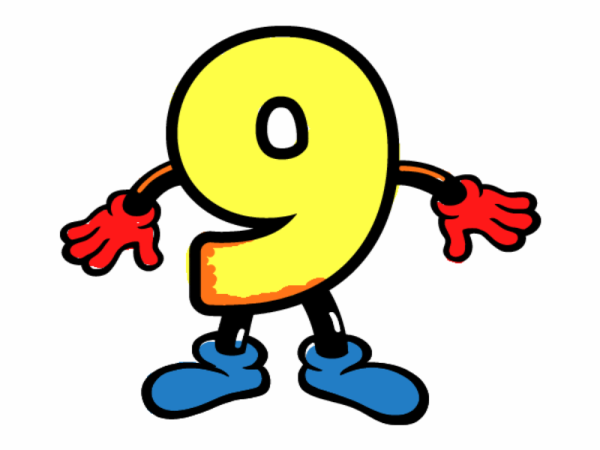 Веселая цифра 9