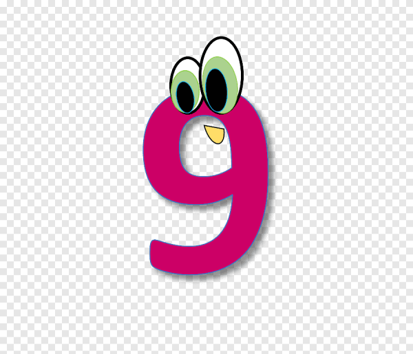 Цифра 9 смешная