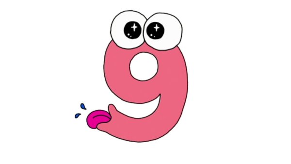 Анимированная цифра 9